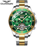2019 New GUANQIN Clock Automatic diving watch mechanical swimming waterproof Tourbillon style clock men luxury relogio masculino