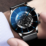 Men's Watch 2020 Reloj Hombre Relogio Masculino Mesh Strap Calendar Quartz Wristwatch Men Sports Watch Clock Geneva Clock hours
