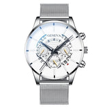 Men's Watch 2020 Reloj Hombre Relogio Masculino Mesh Strap Calendar Quartz Wristwatch Men Sports Watch Clock Geneva Clock hours