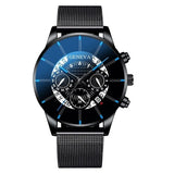Men's Watch 2020 Reloj Hombre Relogio Masculino Mesh Strap Calendar Quartz Wristwatch Men Sports Watch Clock Geneva Clock hours