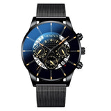 Men's Watch 2020 Reloj Hombre Relogio Masculino Mesh Strap Calendar Quartz Wristwatch Men Sports Watch Clock Geneva Clock hours