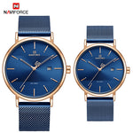 Newest Lover's Watches NAVIFORCE Quartz Simple Clock Men Women