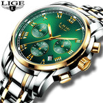 Relojes Hombre 2019 LIGE New Watches Men Luxury Brand Chronograph Male Sport Watches Waterproof Stainless Steel Quartz Men Watch
