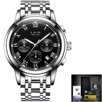 Relojes Hombre 2019 LIGE New Watches Men Luxury Brand Chronograph Male Sport Watches Waterproof Stainless Steel Quartz Men Watch