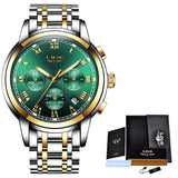 Relojes Hombre 2019 LIGE New Watches Men Luxury Brand Chronograph Male Sport Watches Waterproof Stainless Steel Quartz Men Watch