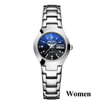 Top Quality Tungsten Steel Black Wrist Watch for Men and Women Bracelet