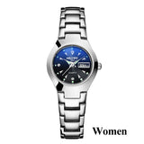 Top Quality Tungsten Steel Black Wrist Watch for Men and Women Bracelet