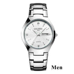 Top Quality Tungsten Steel Black Wrist Watch for Men and Women Bracelet