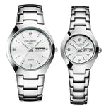Top Quality Tungsten Steel Black Wrist Watch for Men and Women Bracelet