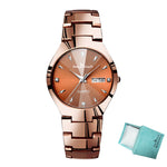 Couple Watch Luxury Gold Waterproof Original  Quartz Wristwatch Clock