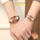 Couple Watch Luxury Gold Waterproof Original  Quartz Wristwatch Clock