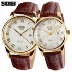 fashion casual watch full steel date women lover couple 30m waterproof wristwatches