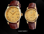fashion casual watch full steel date women lover couple 30m waterproof wristwatches