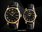 fashion casual watch full steel date women lover couple 30m waterproof wristwatches