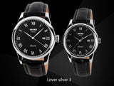 fashion casual watch full steel date women lover couple 30m waterproof wristwatches