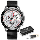 LIGE 2020 nuevos relojes de moda para hombre con Acero Inoxidable marca superior de lujo deportes cronógrafo reloj de cuarzo hombres Relogio Masculino