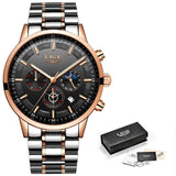 Relojes 2020 Watch Men LIGE Fashion Sport Quartz Clock Mens Watches Top Brand Luxury Business Waterproof Watch Relogio Masculino